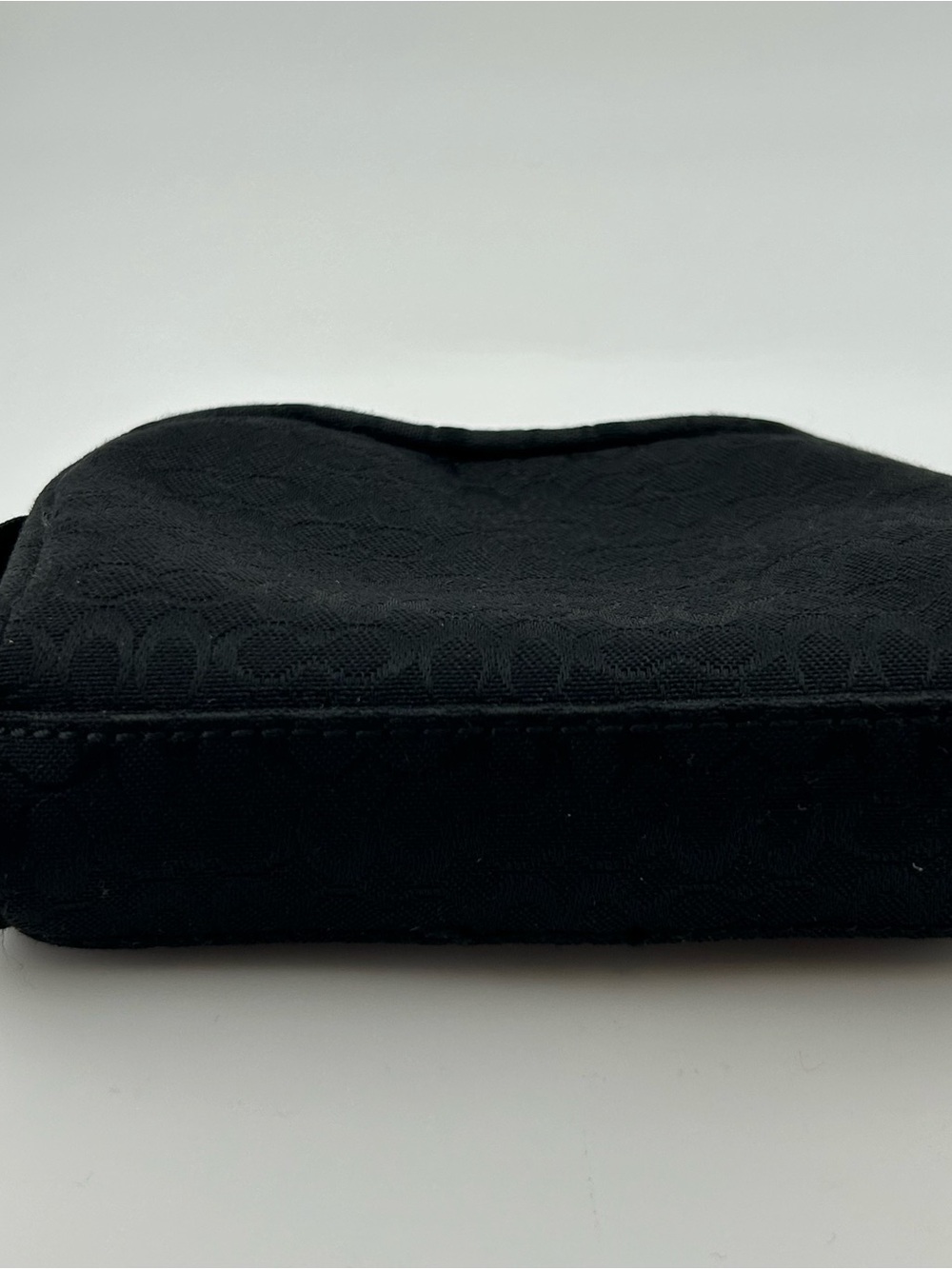 NWT Coach Mini Sig Black Zip Cosmetic Pouch Canvas Leatherware Style 2310 - Picture 12 of 16